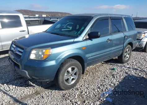 2007 Honda Pilot Lx from USA, damaged, VIN 2HKYF18107H502539